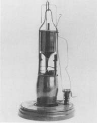 Collier and Baker patented this electric arc lamp design in 1858.