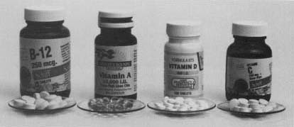 Vitamins on display.